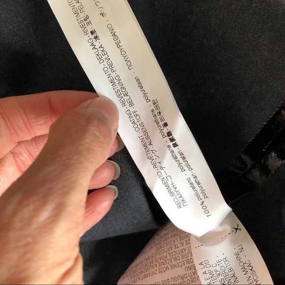 NWT Zara Black PVC Vinyl Mini Skirt M - Picture 5 of 5